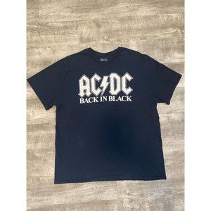 AC/DC Back in Black T shirt 2xl